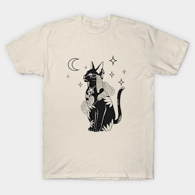 Bastet: a Feline Mystery T-Shirt by Blacklinesw9